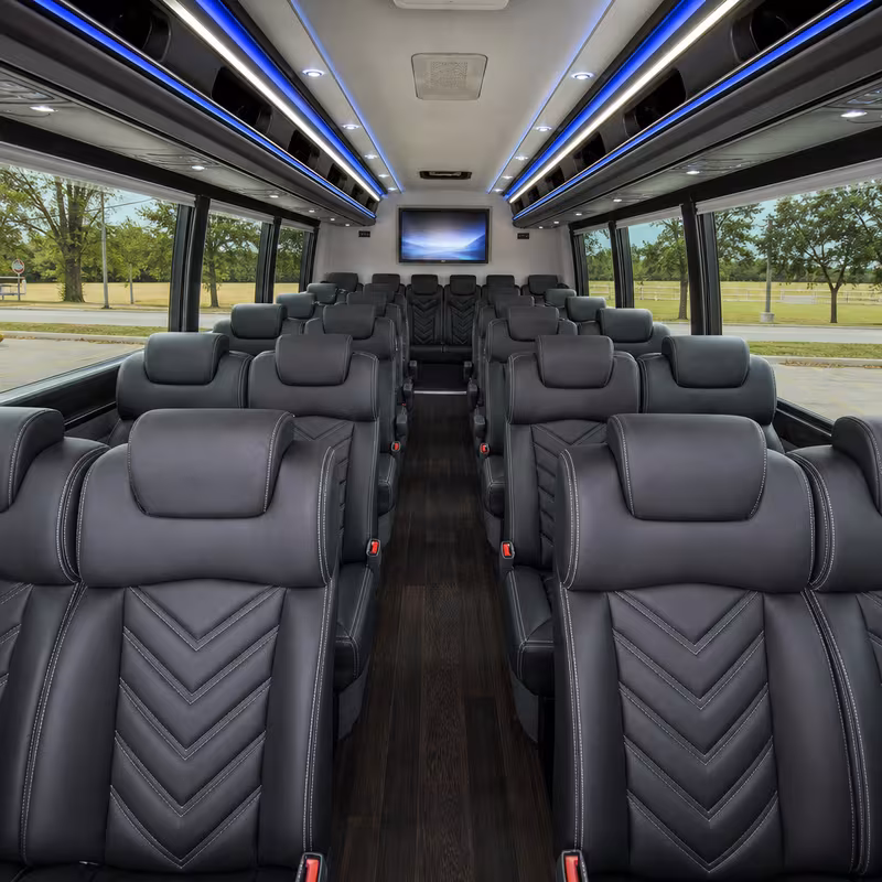 15-35 Passenger Minibus Interior
