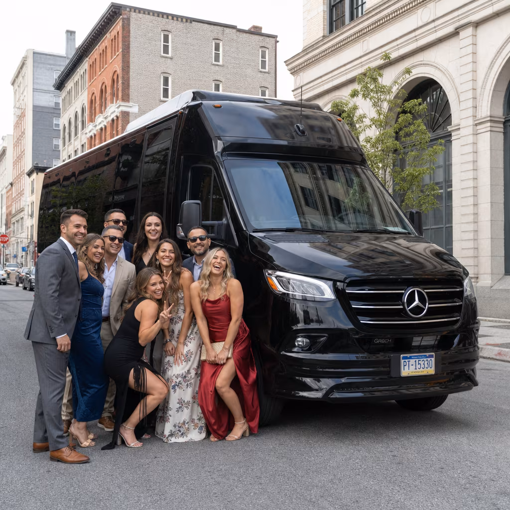 Bachelor and bachelorette party bus