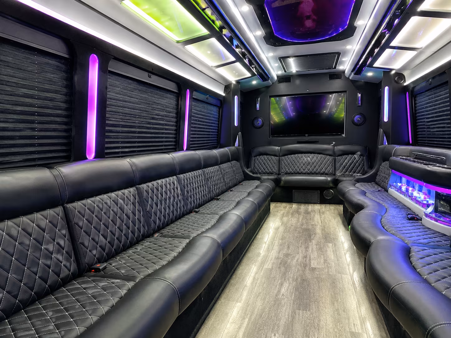 Lancaster Birthday, Sweet 16, & Quinceañera Transportation party bus exterior