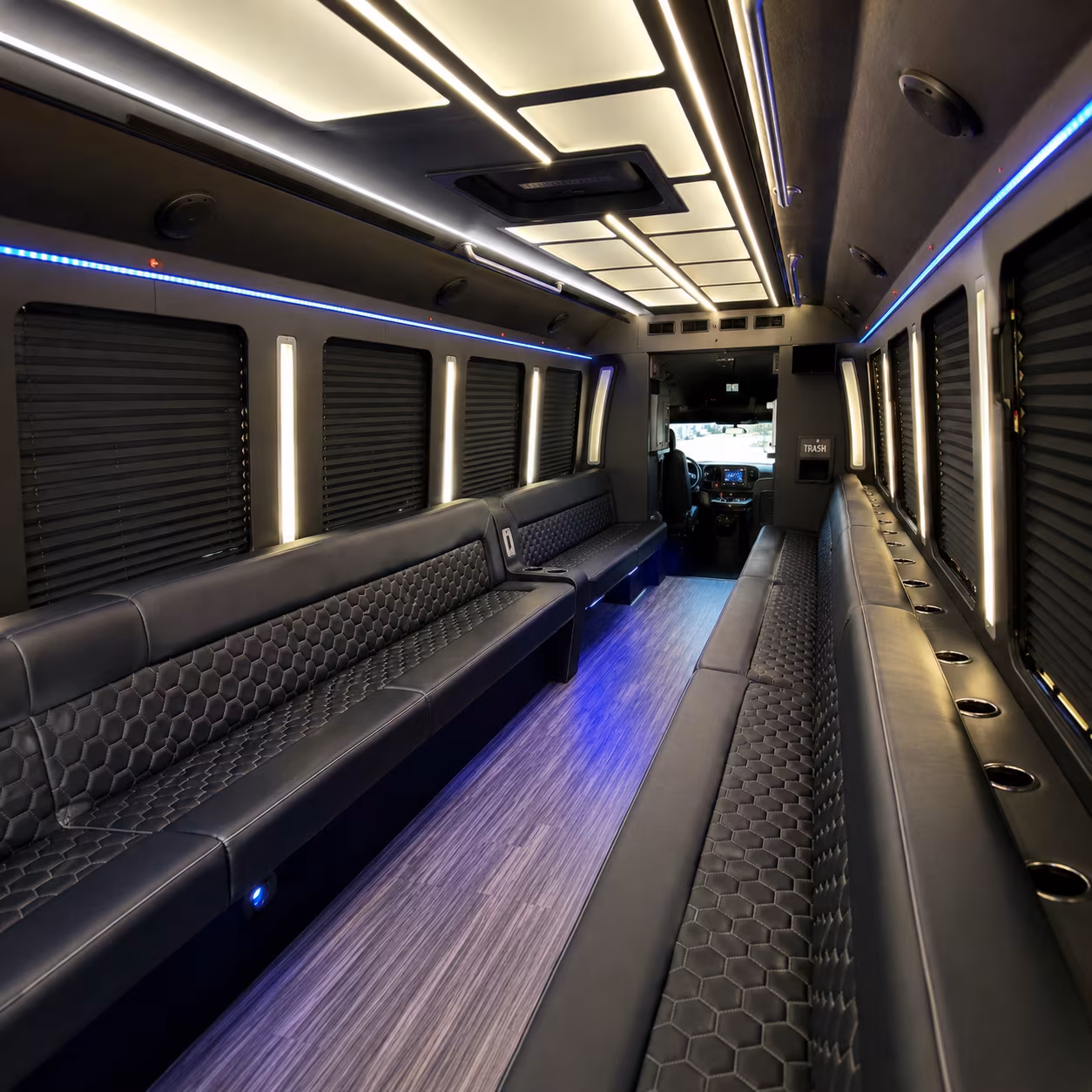 Lancaster Concert & Music Festival Transportation party bus exterior