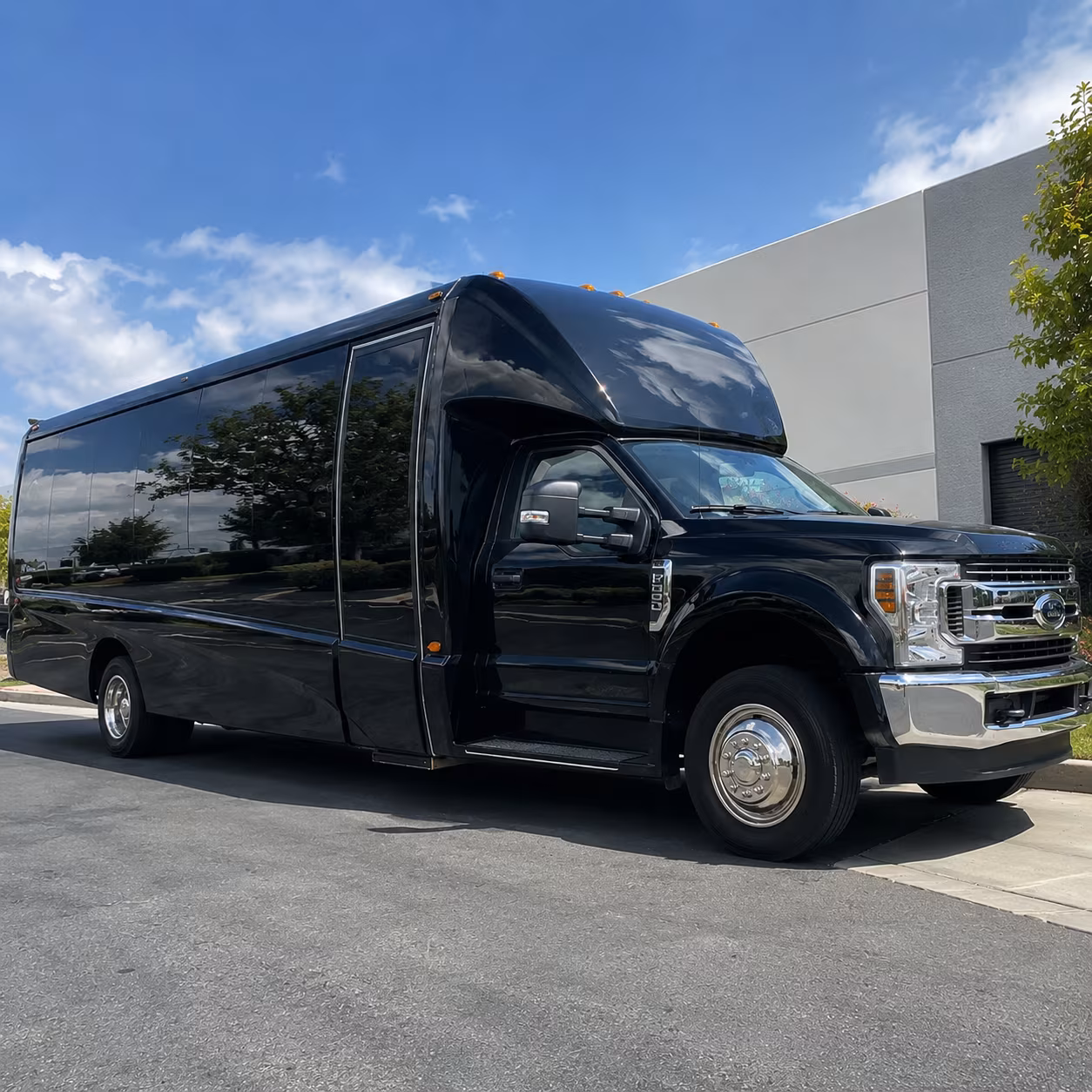 Lancaster Corporate Transportation party bus exterior