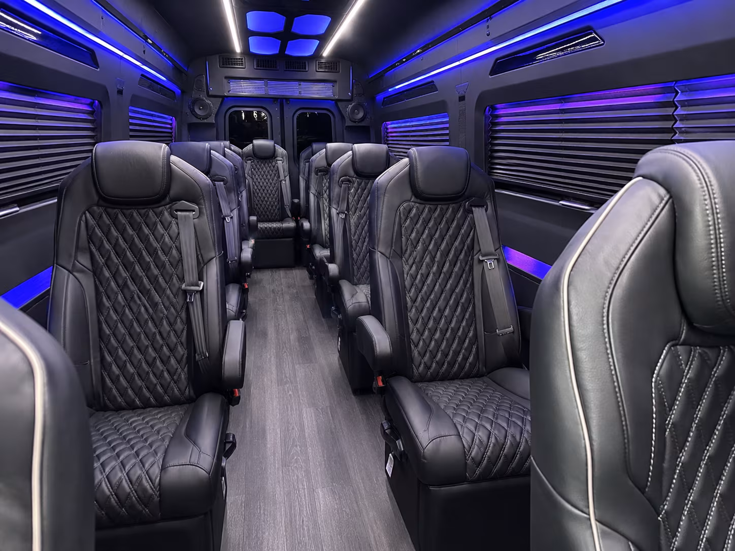Lancaster Corporate Transportation party bus interior