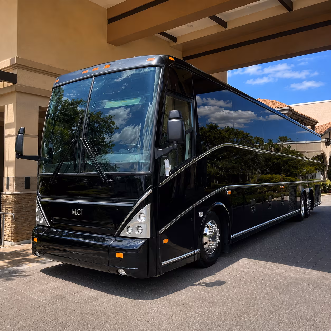 Lancaster Corporate Transportation party bus exterior