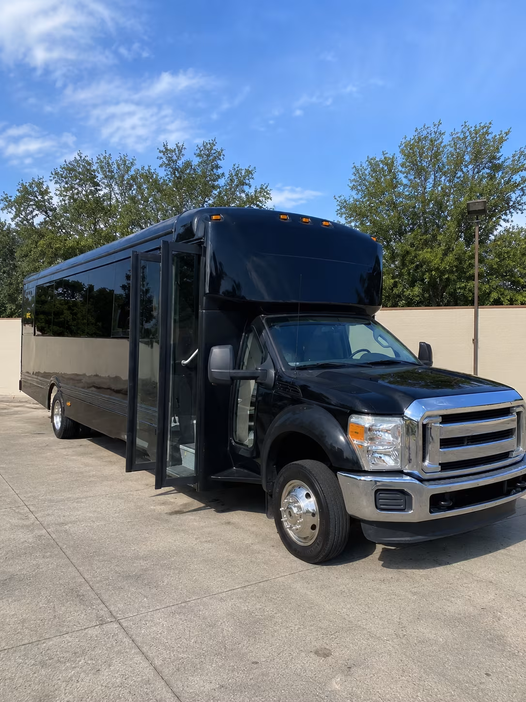 Lancaster Private Event Transportation party bus exterior
