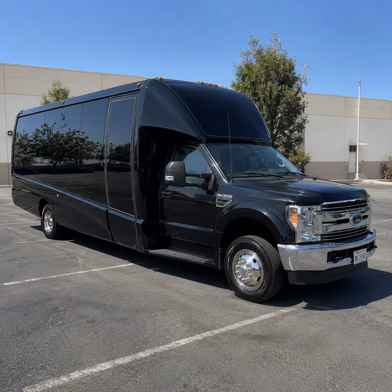 Lancaster Private Event Transportation party bus exterior