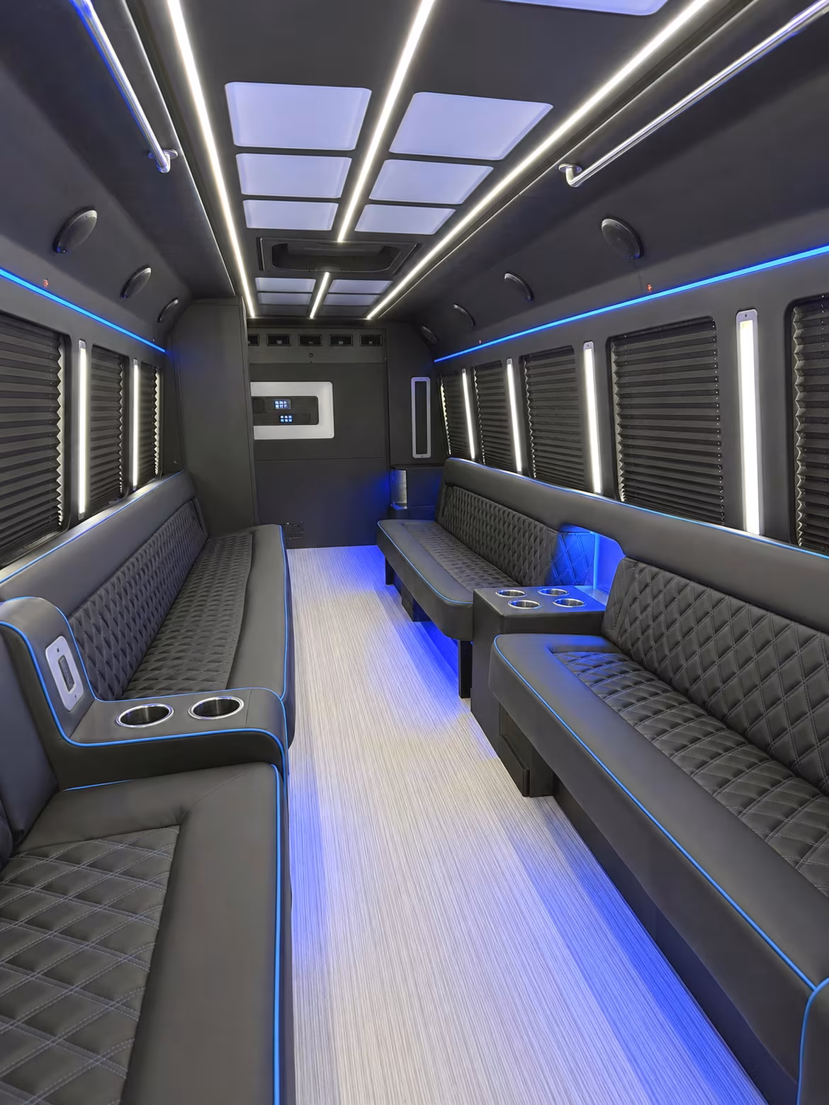 Lancaster Prom & Homecoming Transportation party bus interior