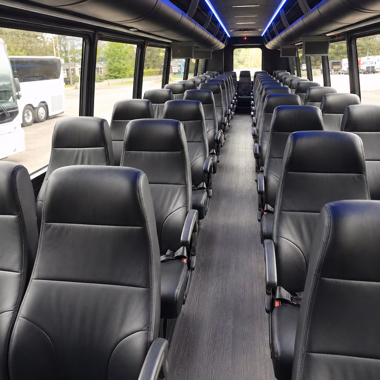 Lancaster School Event Transportation party bus exterior