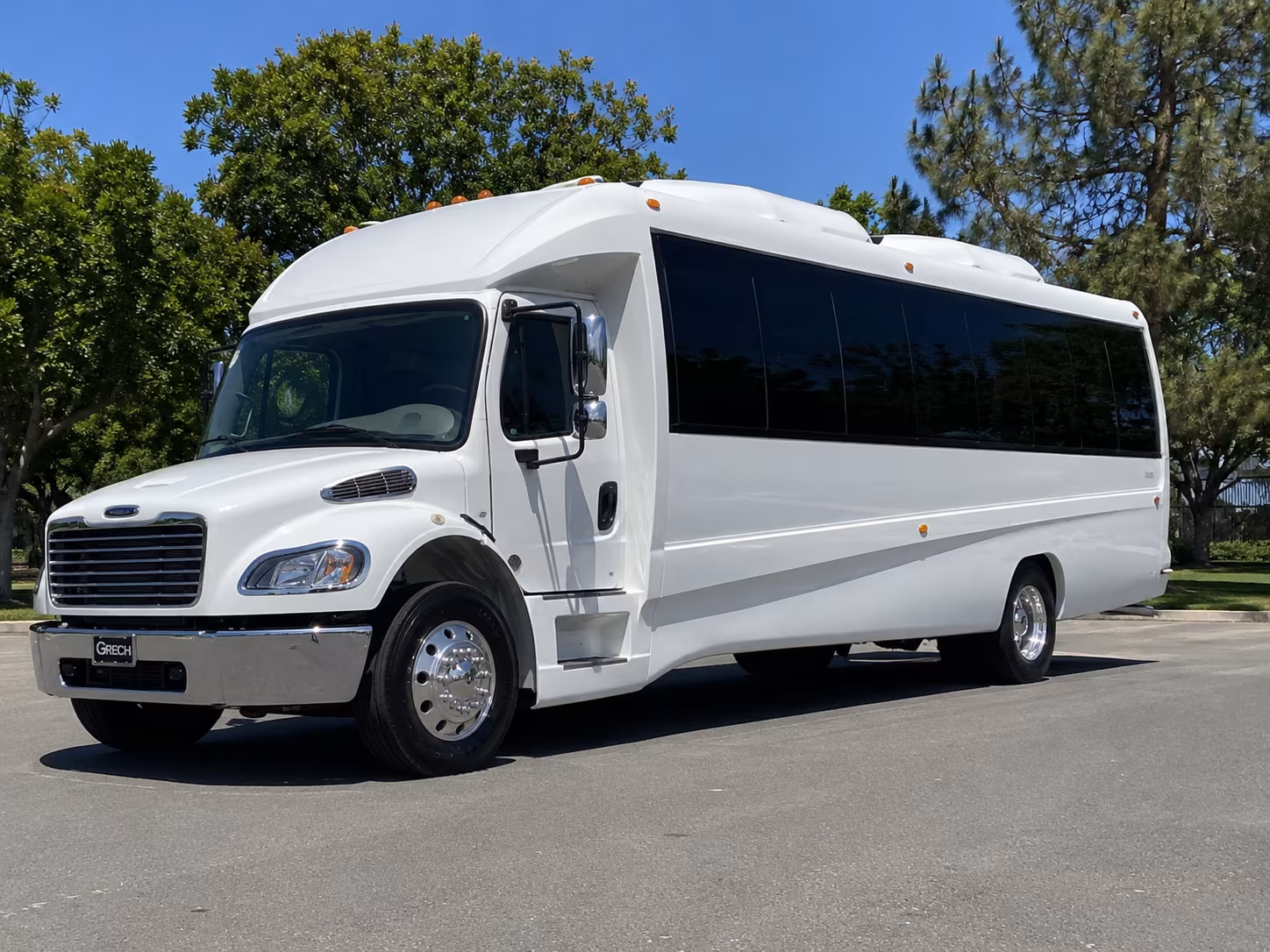 Lancaster Sporting Event Transportation party bus exterior