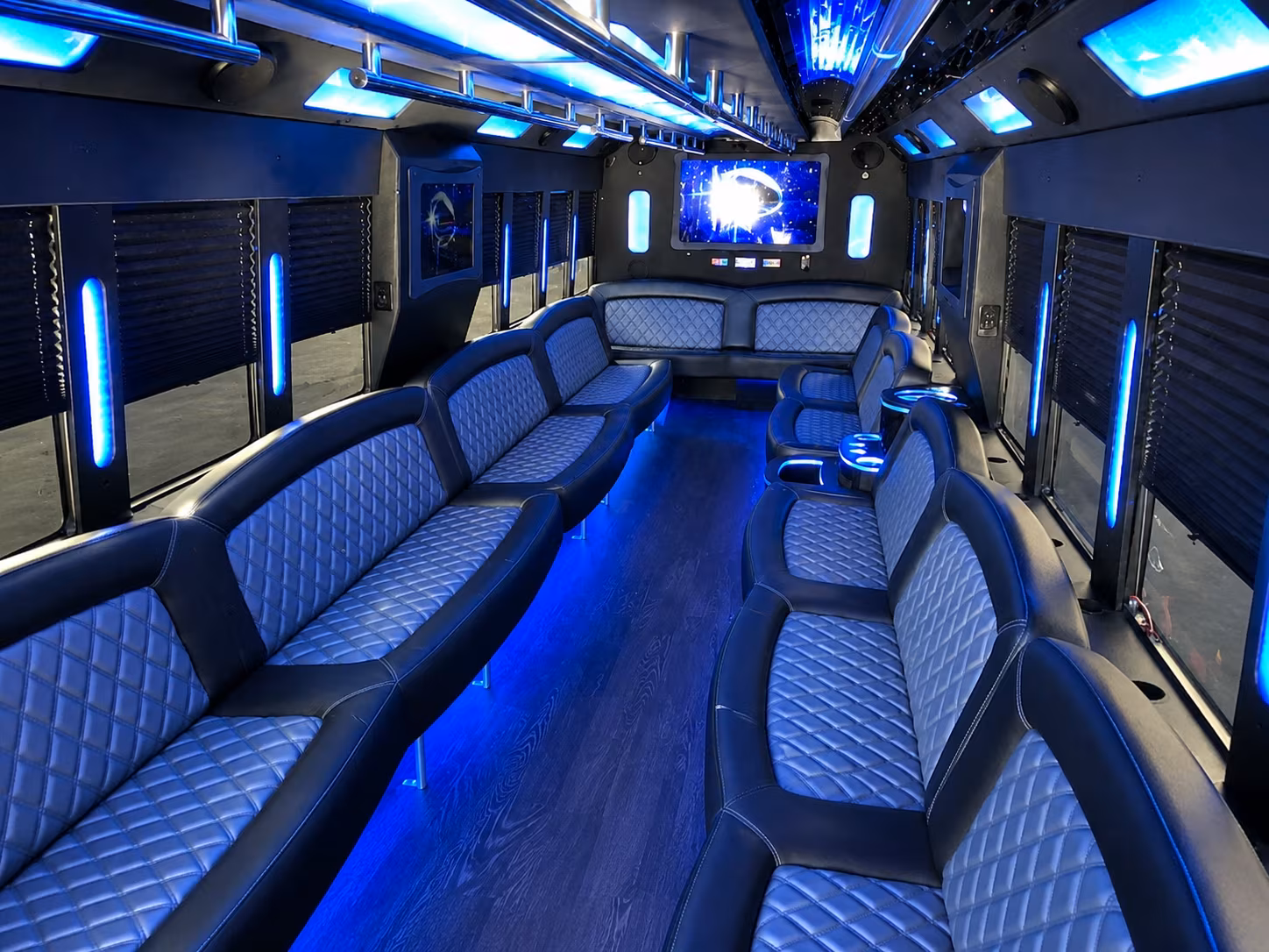 Lancaster Sporting Event Transportation party bus exterior
