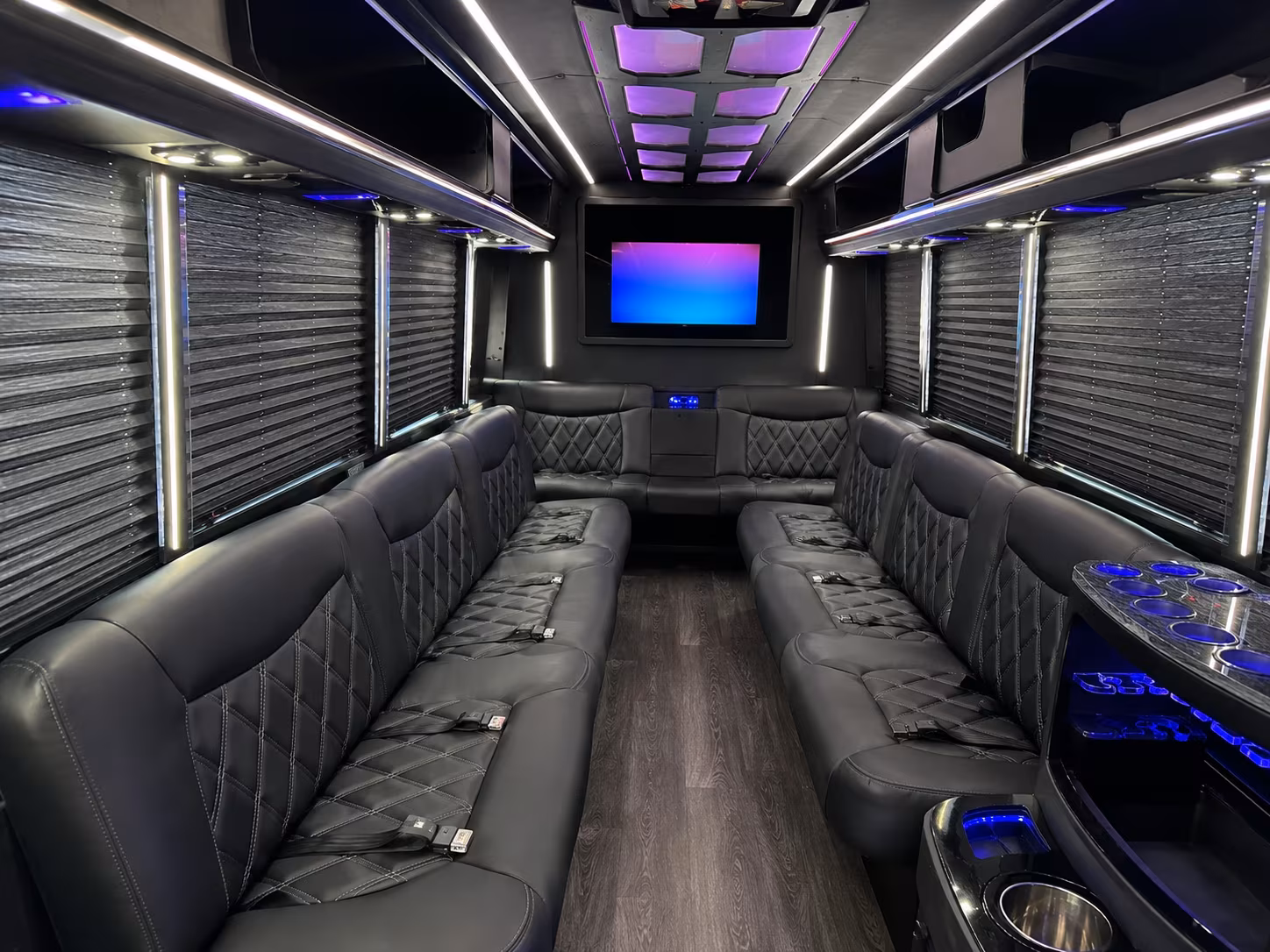 Lancaster Sporting Event Transportation party bus exterior