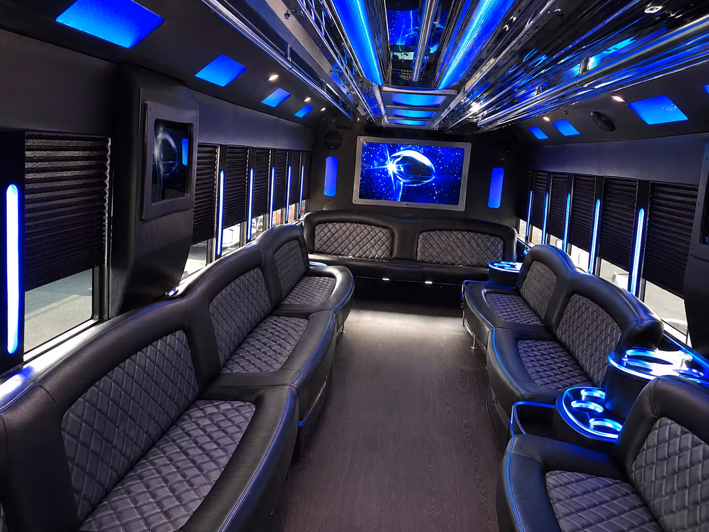Lancaster Wedding Transportation party bus exterior
