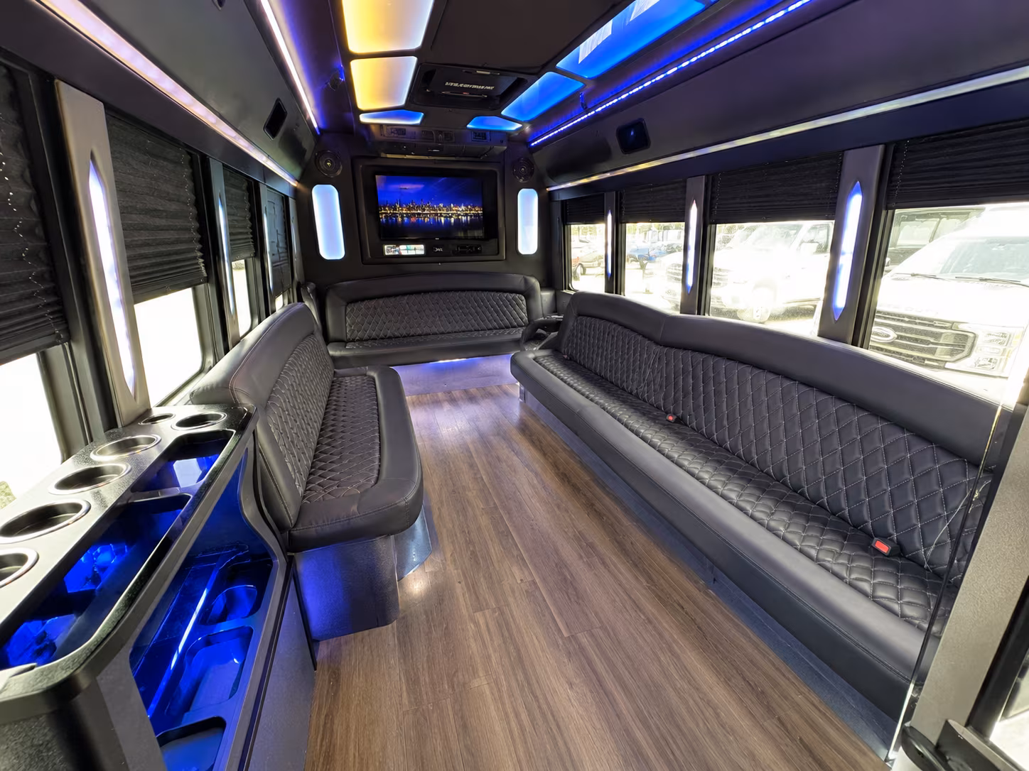 Lancaster Wedding Transportation onboard seating
