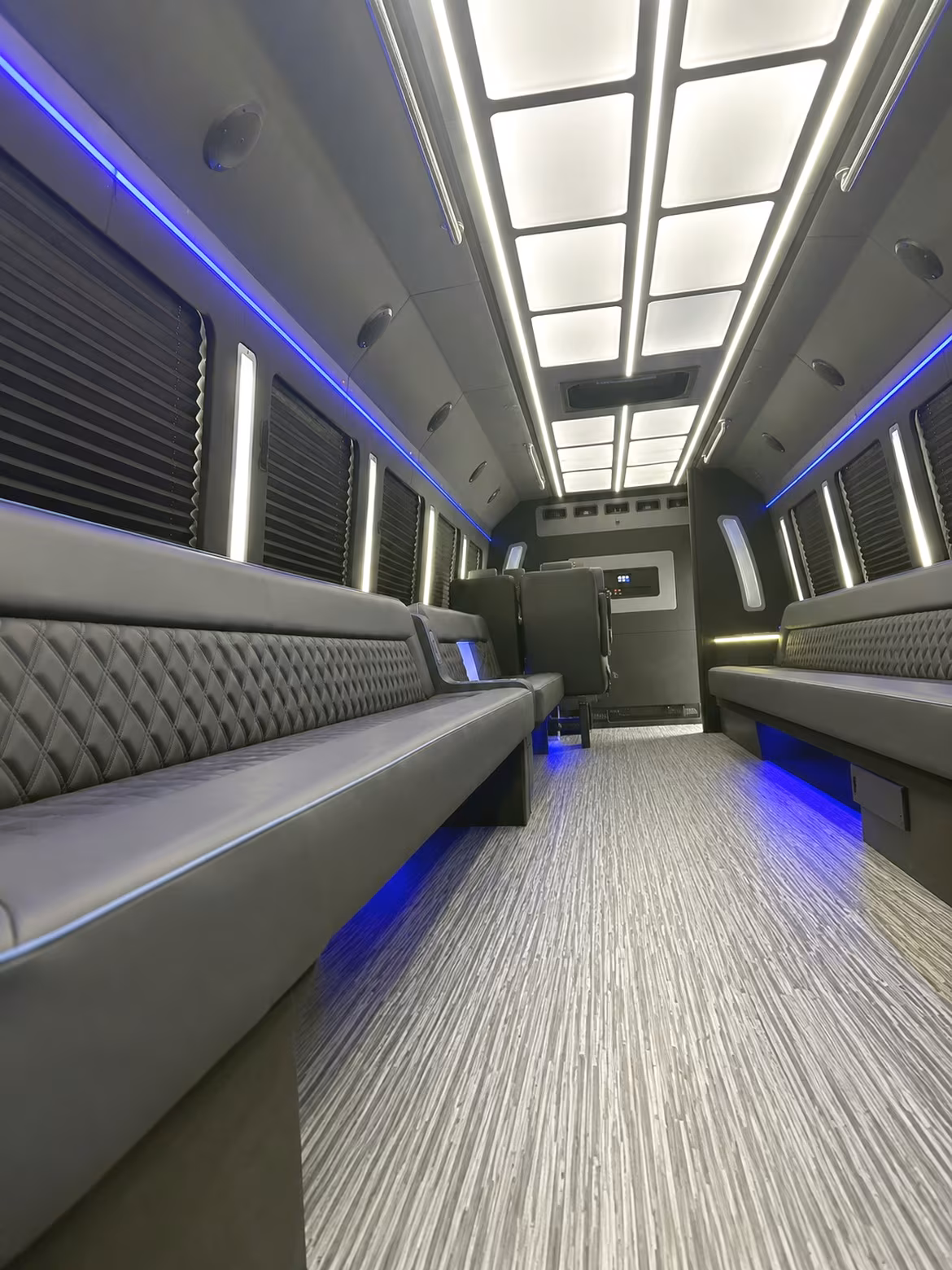 Lancaster Wedding Transportation party bus interior