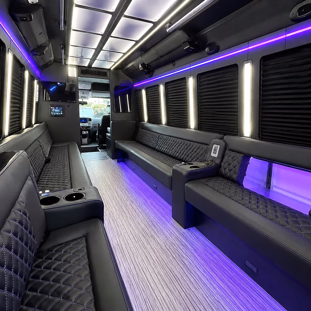 Lancaster Winery Tour & Pub Crawl Transportation onboard seating