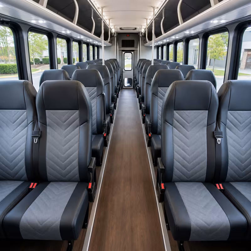 15-35 Passenger Minibus Interior